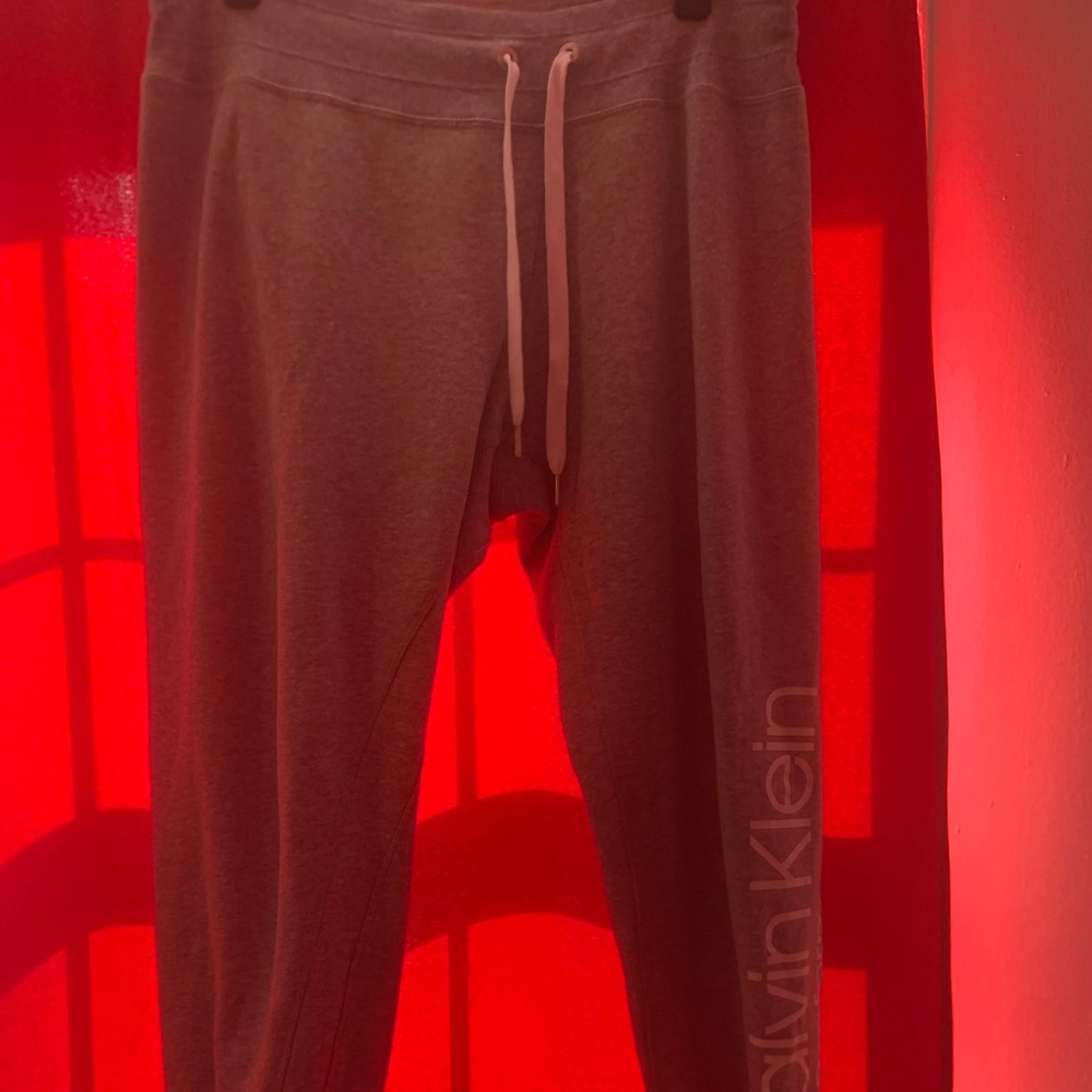 Grey Calvin Klein sweat pants